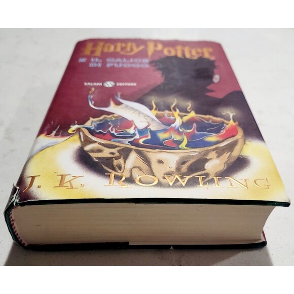 HARRY POTTER E il Calice di Fuoco Italian Hard Cover w DJ Goblet of Fire Book - Picture 11 of 12